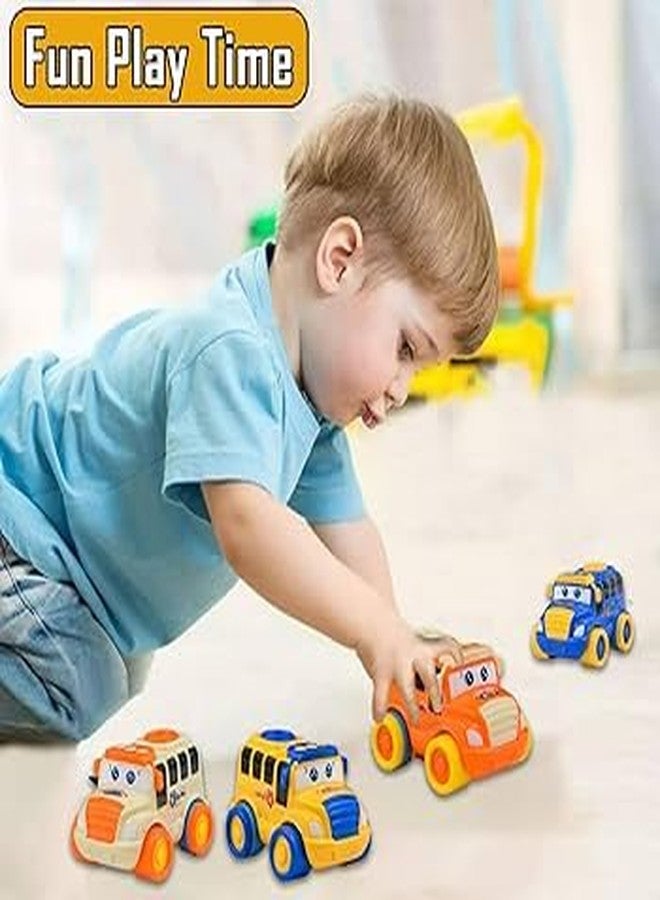 Mashes لعبة حافلة ماشز غير القابلة للكسر، سهلة السحب والتشغيل، لعبة حافلة متينة وملونة، مثالية للأطفال الصغار والأطفال (1) - Image 5